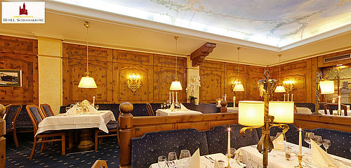 Bayerisches Restaurant "Himmelsstube" im Hotel Schlosskrone in Füssen im Allgäu
