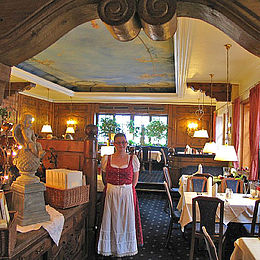 Bild vom Eingang Restaurant Füssen Himmelsstube im 4 Sterne Hotel Schlosskrone